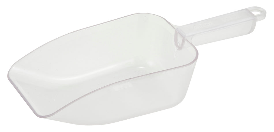 Winco PS-32 32 Oz Scoop NSF Polycarbonate with Flat Bottom for Food Handling