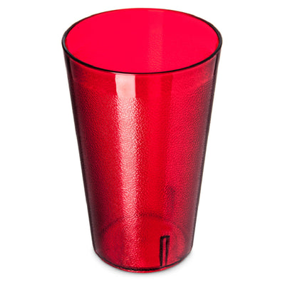 Carlisle 553210 32 Oz Stackable Tumbler Red Textured SAN Plastic - 48 Packs
