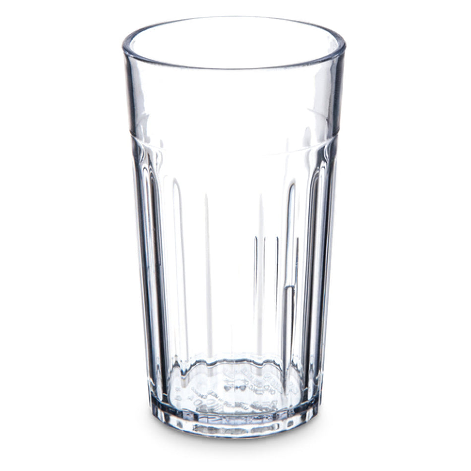 Carlisle 110407 4 Oz Fluted Tumbler SAN Clear Dishwasher Safe BPA Free