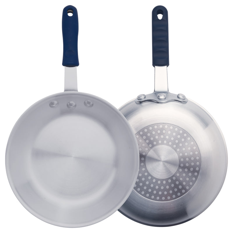 Winco AFPI-8H 8 Inch Fry Pan Riveted Ergonomic Handle Induction Ready Aluminum
