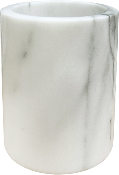 Winco WC-7M 4-1/2 Inch Round Marble Wine Cooler White