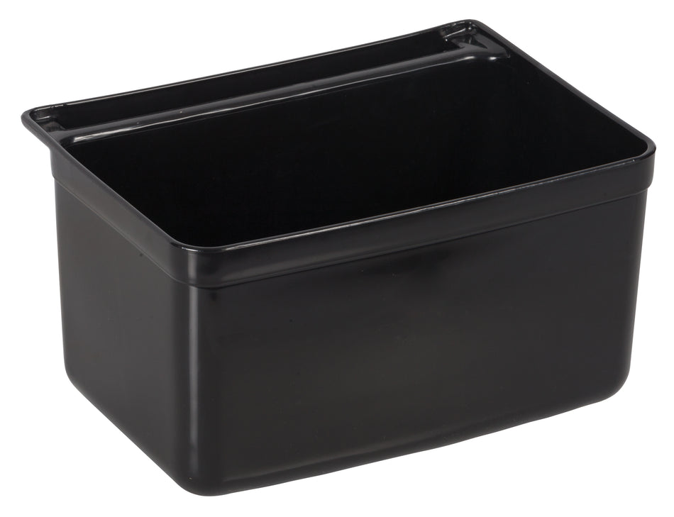 Winco UC-SB 13 Inch Plastic Silverware Bin Black for Bus Cart