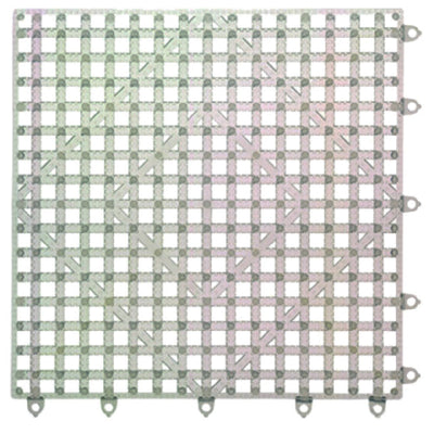 Carlisle VM5280CL-12 12 Inch Rubber Bar Mat Tile Shelf Liner Clear with Interlocking Design
