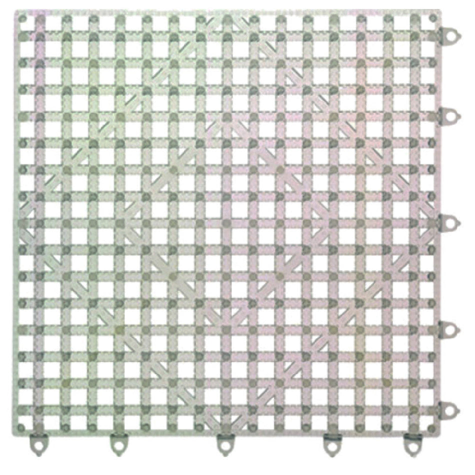 Carlisle VM5280CL-12 12 Inch Rubber Bar Mat Tile Shelf Liner Clear with Interlocking Design