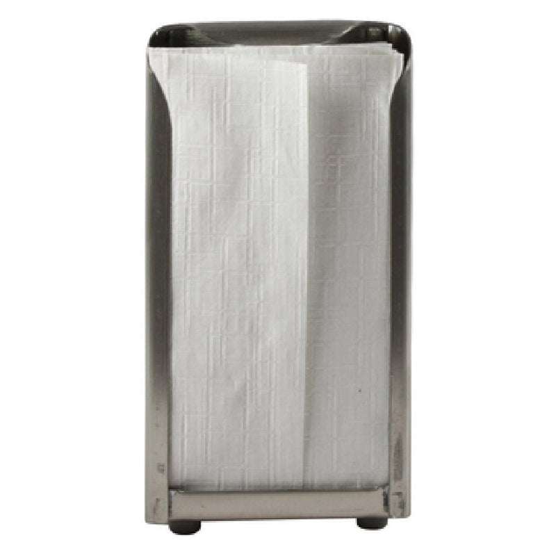 Carlisle H900X 3-3/4 Inch Width Countertop Napkin Dispenser Stainless Steel with Satin Finish