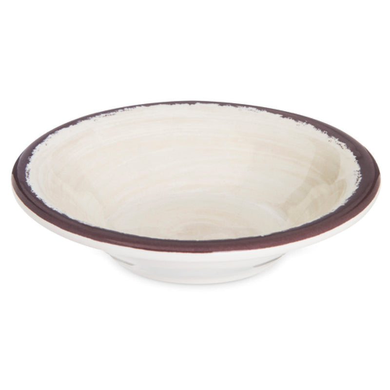 Carlisle 5401853 4.5 Oz Melamine Fruit Bowl Swirl Design Beige