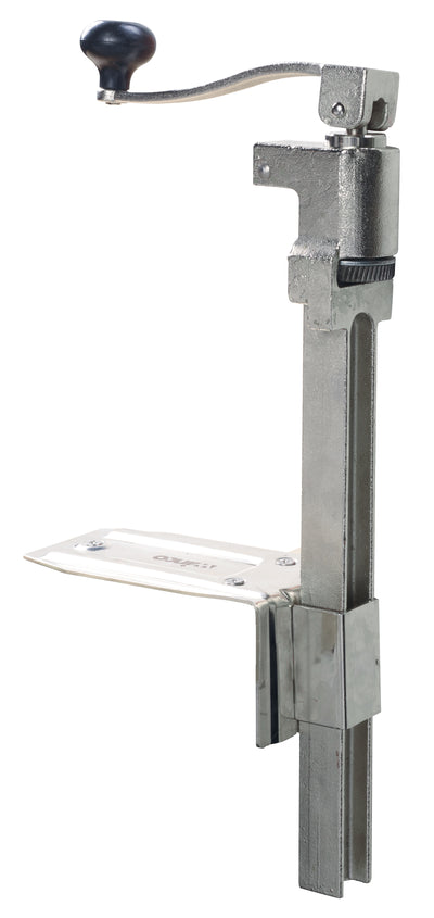 Winco CO-1 Manual Can Opener #10 Capacity Table Mount Cast Iron with Base