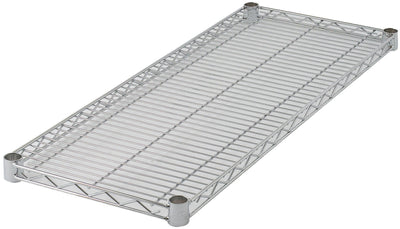 Winco VC-1854 54 Inch Wire Shelf with Chrome Plated Finish and Sleeve Clips