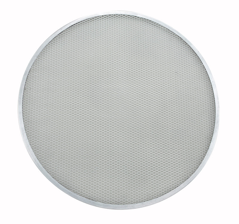 Winco APZS-20 20 Inch Diameter Seamless Aluminum Pizza Screen with Durable Design