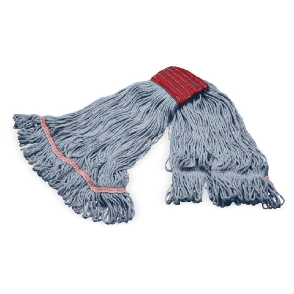 Carlisle 369125G14 Large Looped-end Grease Release Wet Mop Head Blue