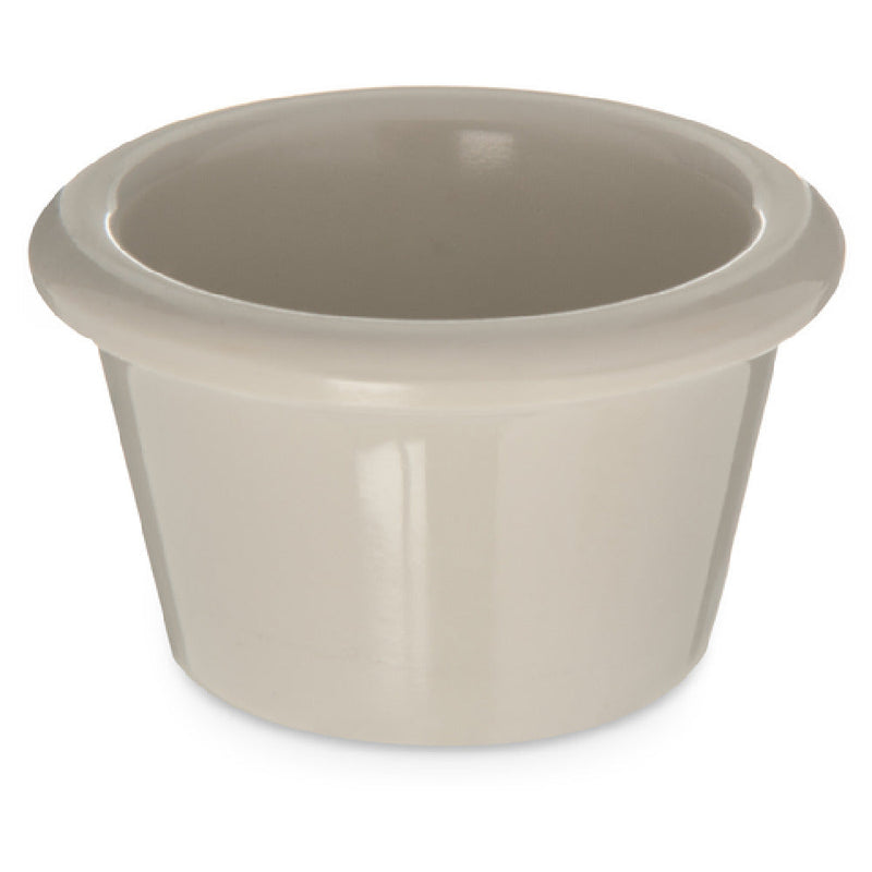Carlisle S27542 1-1/2 Oz Ramekin Smooth Dishwasher Safe Stain Resistant Melamine Bone