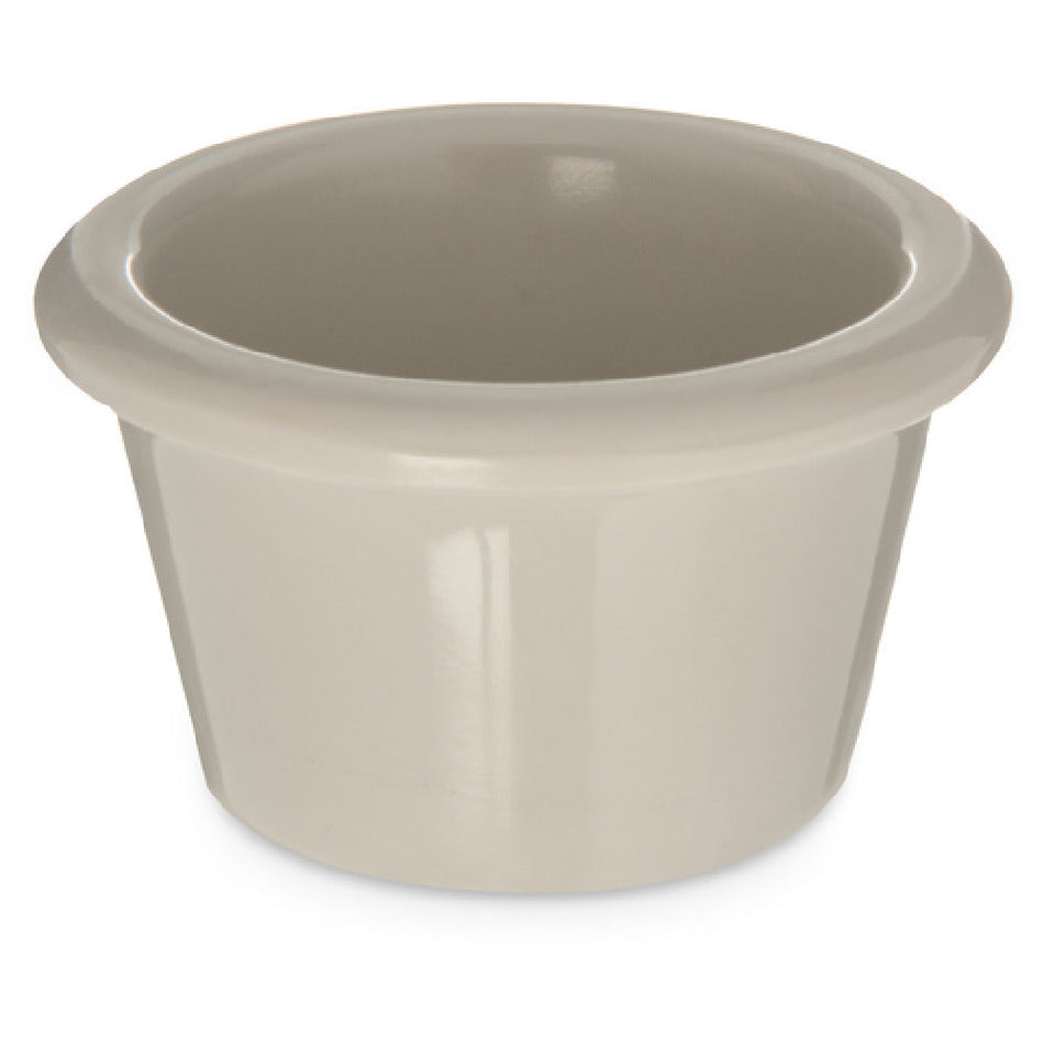 Carlisle S27542 1-1/2 Oz Ramekin Smooth Dishwasher Safe Stain Resistant Melamine Bone
