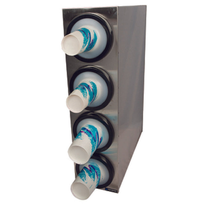 Carlisle C2804 24-3/8 Inch Countertop Cup Dispenser System with Four Removable Dispensers