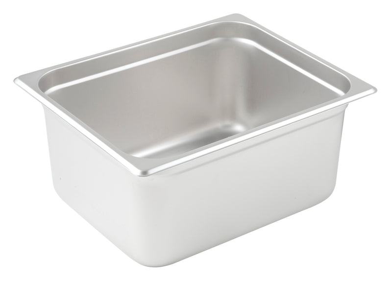 Winco SPJP-206 1/2 Size Steam Table Pan 23 Gauge Stainless Steel Anti-jamming