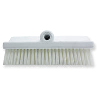 Carlisle 40423EC02 10 Inch Dual Surface Floor Scrub Brush Crimped Polyester White