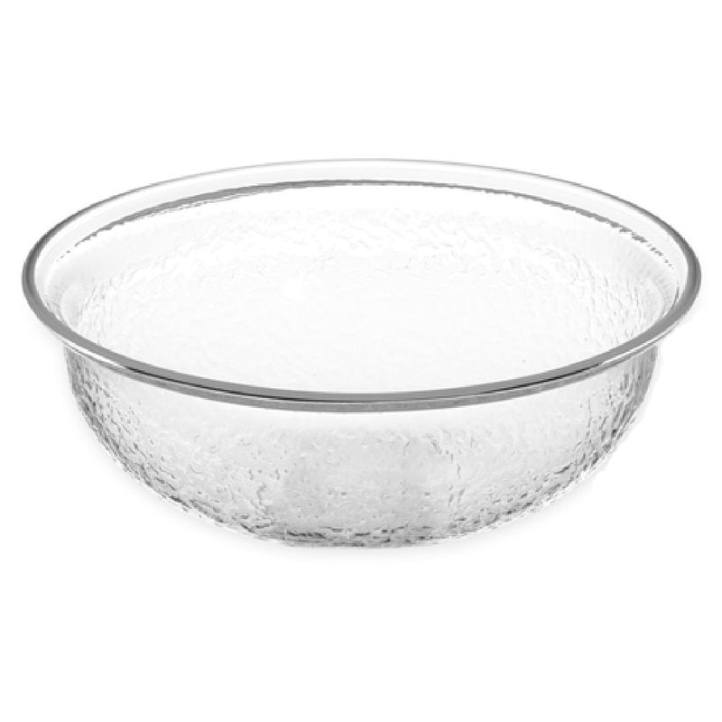 Carlisle SB6807 1.4 Qt Round Salad Bowl Clear Acrylic Scratch Resistant