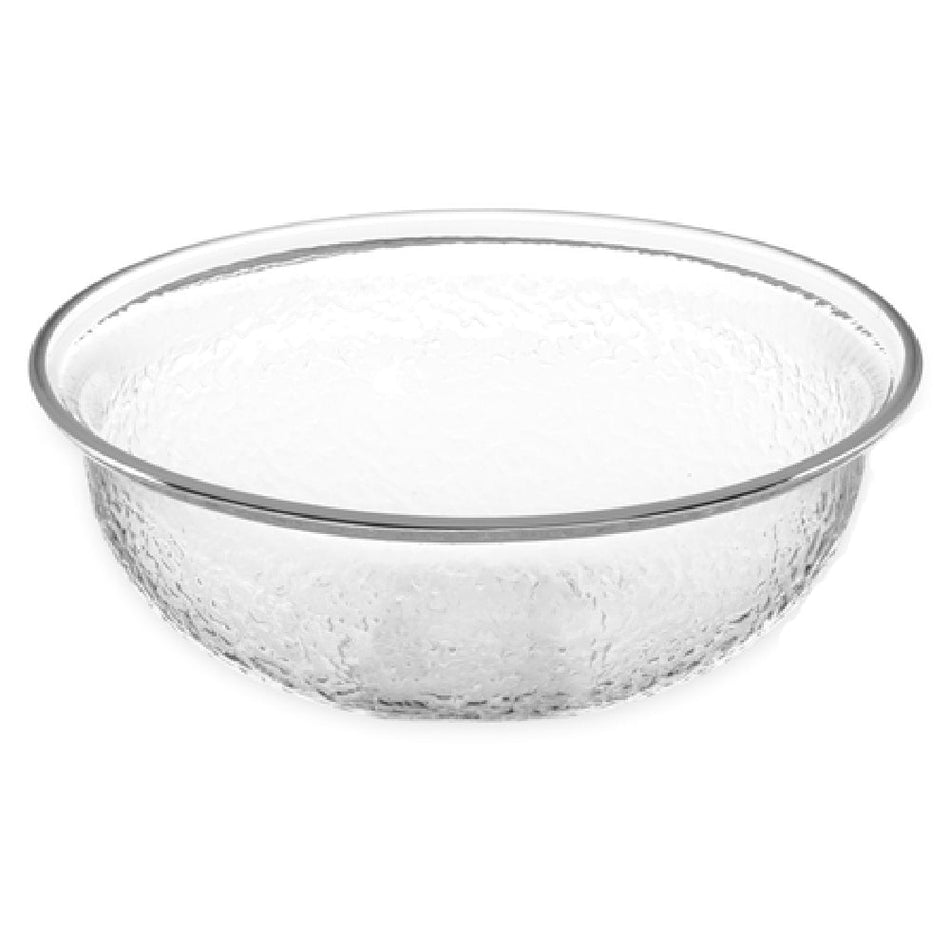 Carlisle SB6807 1.4 Qt Round Salad Bowl Clear Acrylic Scratch Resistant