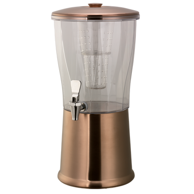 Elite 3 Gallon Stainless Steel Beverage Dispenser - Polished Rose Gold