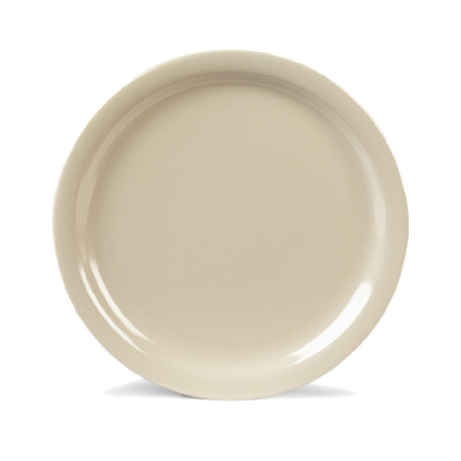 Carlisle KL11625 10 Inch Dia Narrow Rim Dinner Plate Melamine Tan