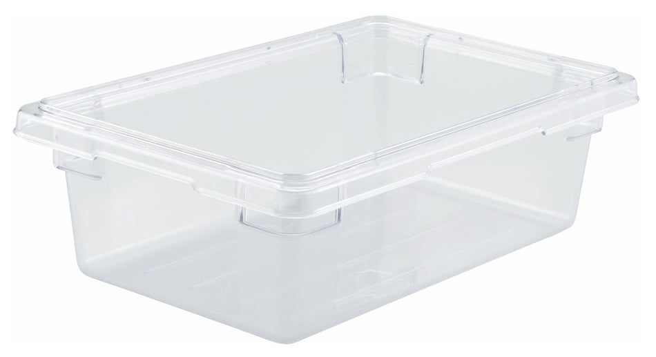 Winco PFSH-6 Food Storage Box, Clear Polycarbonate - Half, 6"