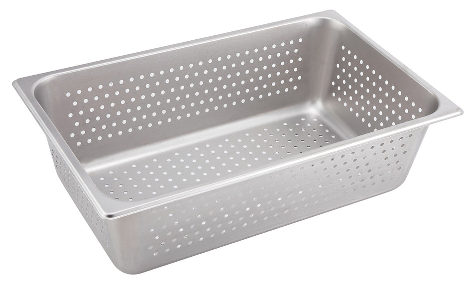Winco SPFP6 Full Size Perforated Steam Table Pan 25 Gauge Stainless Steel