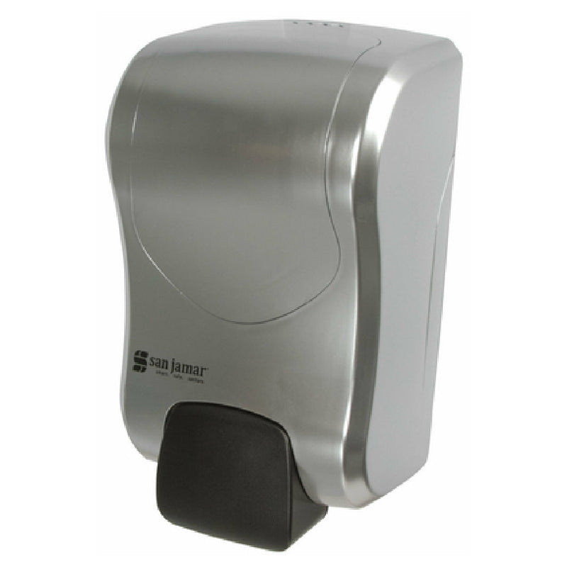 Carlisle S970SS 5-1/4 Inch Manual Soap and Sanitizer Dispenser Plastic