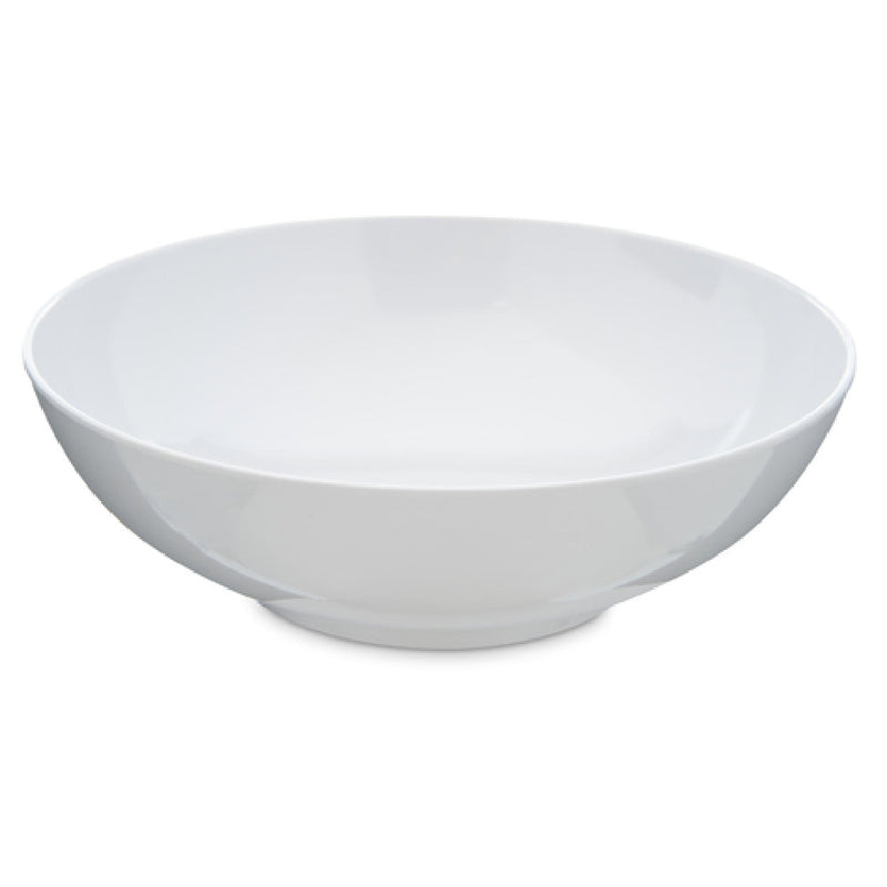 Carlisle 4381302 8 Inch White Melamine Salad Serving Bowl 36 Oz Durable