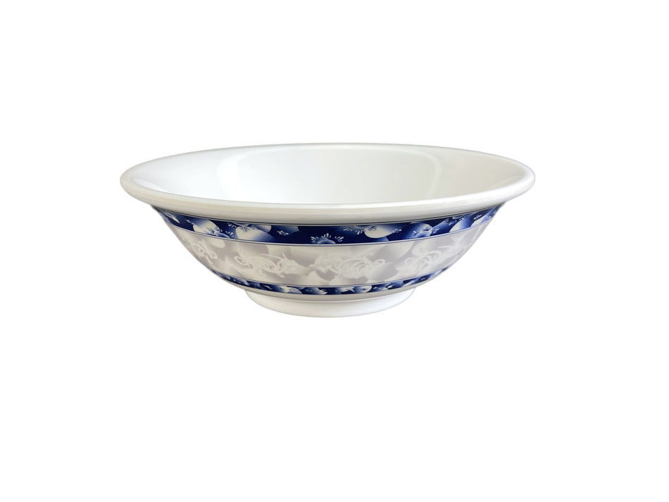 12 Pack 22 oz, 6-7/8" Diameter x 2-1/4" Height, Rimless Bowl, Blue Dragon Dinnerware, Melamine, BPA Free, Dishwasher Safe, Break-Resistant, Shatter-Resistant, No Microwave, No Oven, NSF