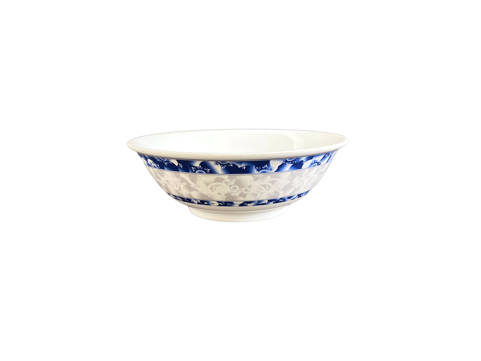 12 Pack 36 oz, 8" Diameter x 2-5/8" Height, Rimless Bowl, Blue Dragon Dinnerware, Melamine, BPA Free, Dishwasher Safe, Break-Resistant, Shatter-Resistant, No Microwave, No Oven, NSF