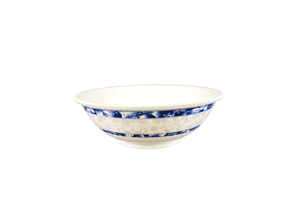 12 Pack 52 oz, 8-3/4" Diameter x 2-7/8" Height, Rimless Bowl, Blue Dragon Dinnerware, Melamine, BPA Free, Dishwasher Safe, Break-Resistant, Shatter-Resistant, No Microwave, No Oven, NSF