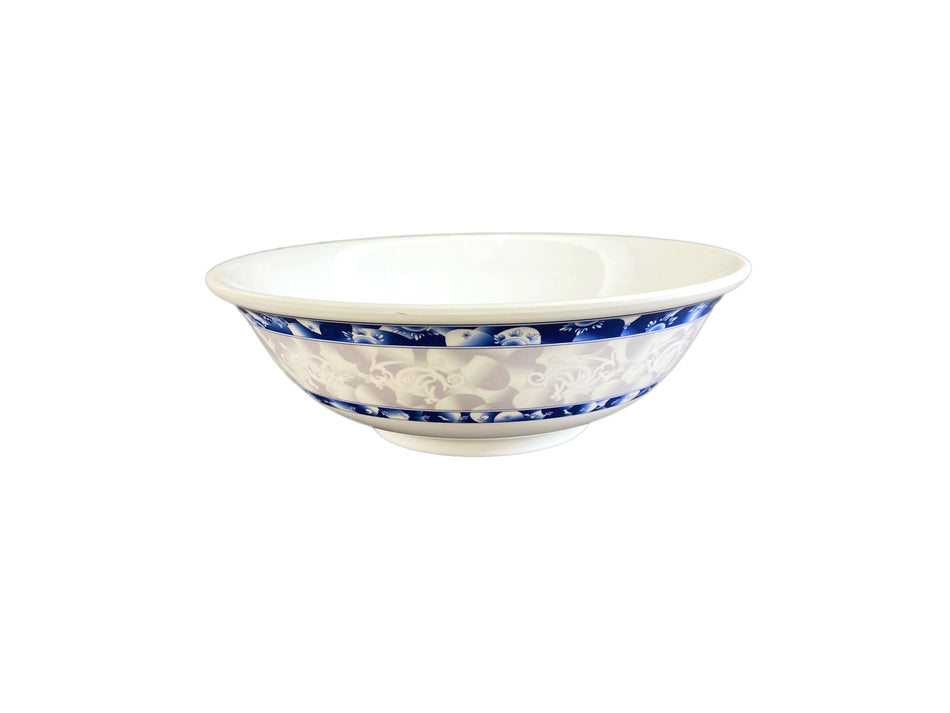 12 Pack 70 oz, 9-3/4" Diameter x 3-1/4" Height, Rimless Bowl, Blue Dragon Dinnerware, Melamine, BPA Free, Dishwasher Safe, Break-Resistant, Shatter-Resistant, No Microwave, No Oven, NSF