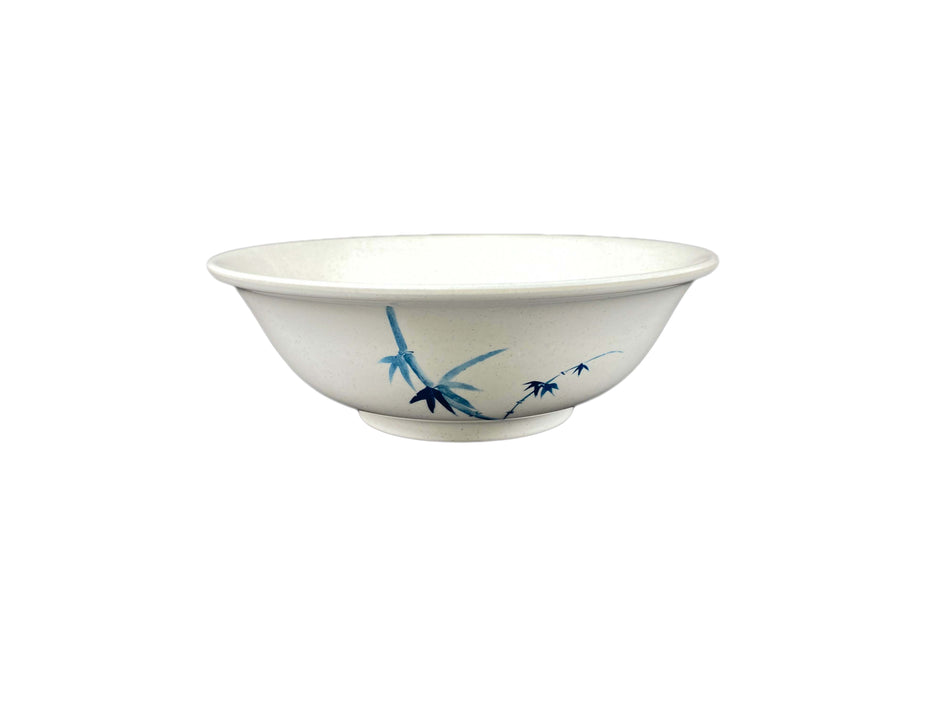 12 Pack 96 oz, 11" Diameter x 3-3/4" Height, Rimless Bowl, Blue Bamboo Dinnerware, Melamine, BPA Free, Dishwasher Safe, Break-Resistant, Shatter-Resistant, No Microwave, No Oven, NSF