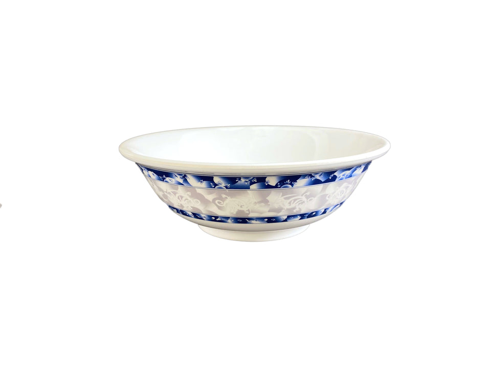 12 Pack 96 oz, 11" Diameter x 3-3/4" Height, Rimless Bowl, Blue Dragon Dinnerware, Melamine, BPA Free, Dishwasher Safe, Break-Resistant, Shatter-Resistant, No Microwave, No Oven, NSF