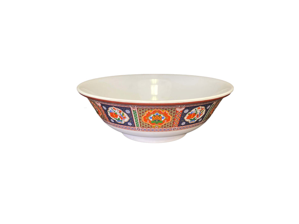 12 Pack 96 oz, 11" Diameter x 3-3/4" Height, Rimless Bowl, Peacock Dinnerware, Melamine, BPA Free, Dishwasher Safe, Break-Resistant, Shatter-Resistant, No Microwave, No Oven, NSF