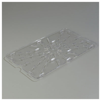Carlisle 1021507 18 Inch Food Pan Drain Shelf with Polycarbonate Clear Finish