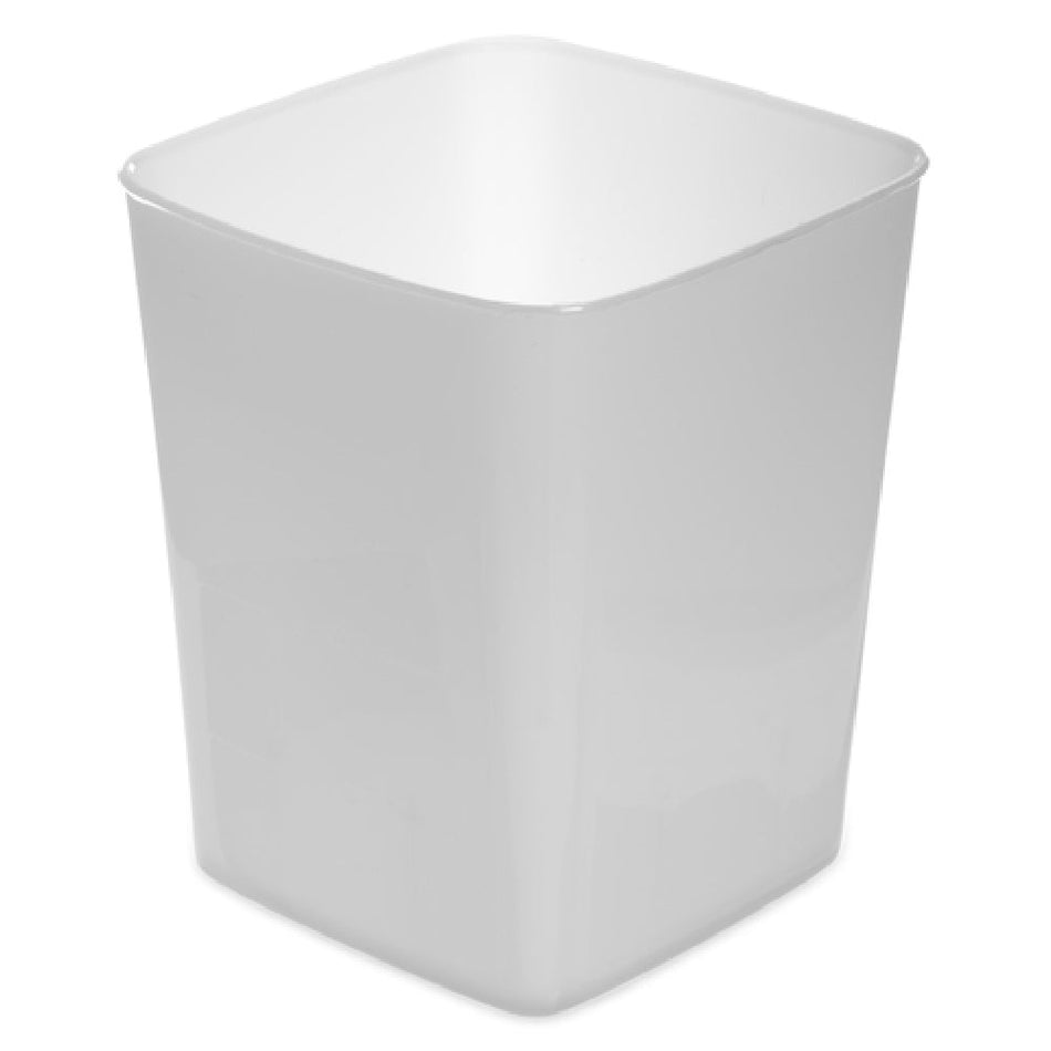Carlisle 154402 4 Quart Food Storage Container Made of Polyethylene Square White