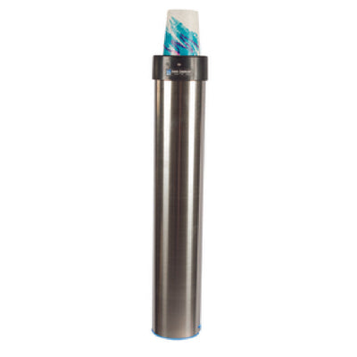 Carlisle C3400EV 23-1/2 Inch Cup Dispenser Top Loading Stainless Steel