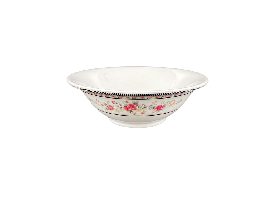 12 Pack 15 oz, 6" Diameter x 2" Height, Deep Bowl, Rose Dinnerware, Melamine, BPA Free, Dishwasher Safe, Break-Resistant, Shatter-Resistant, No Microwave, No Oven, NSF