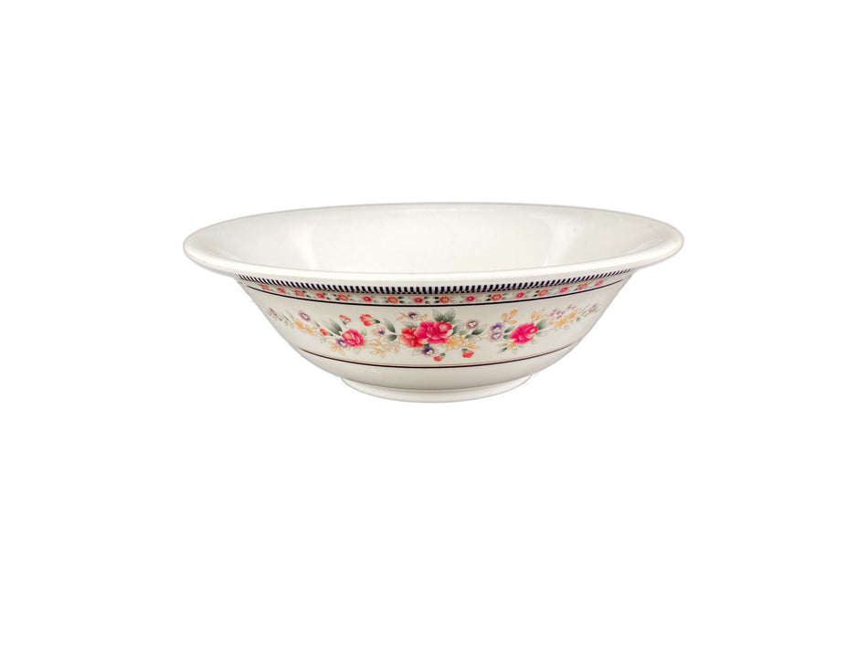 12 Pack 34 oz, 8" Diameter x 2-1/2" Height, Deep Bowl, Rose Dinnerware, Melamine, BPA Free, Dishwasher Safe, Break-Resistant, Shatter-Resistant, No Microwave, No Oven, NSF