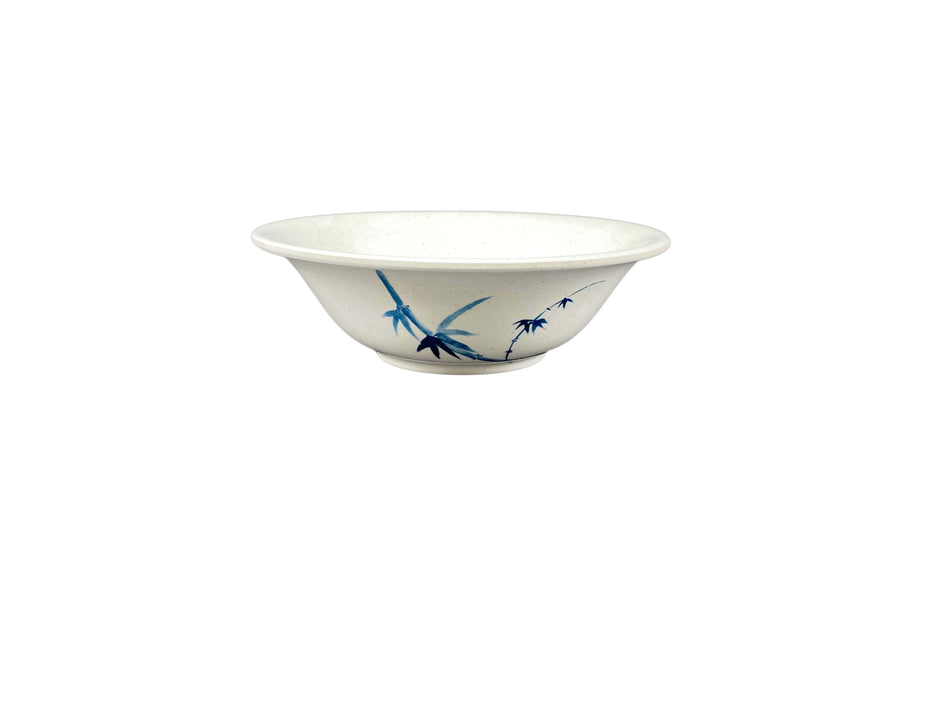 12 Pack 34 oz, 8" Diameter x 2-1/2" Height, Deep Bowl, Blue Bamboo Dinnerware, Melamine, BPA Free, Dishwasher Safe, Break-Resistant, Shatter-Resistant, No Microwave, No Oven, NSF