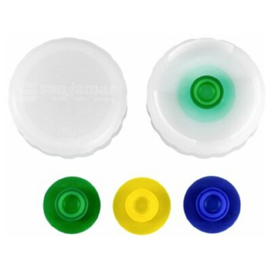 Carlisle 8573NL Squeeze Bottle Cap Top Large Food Safe Natural Pack of 6
