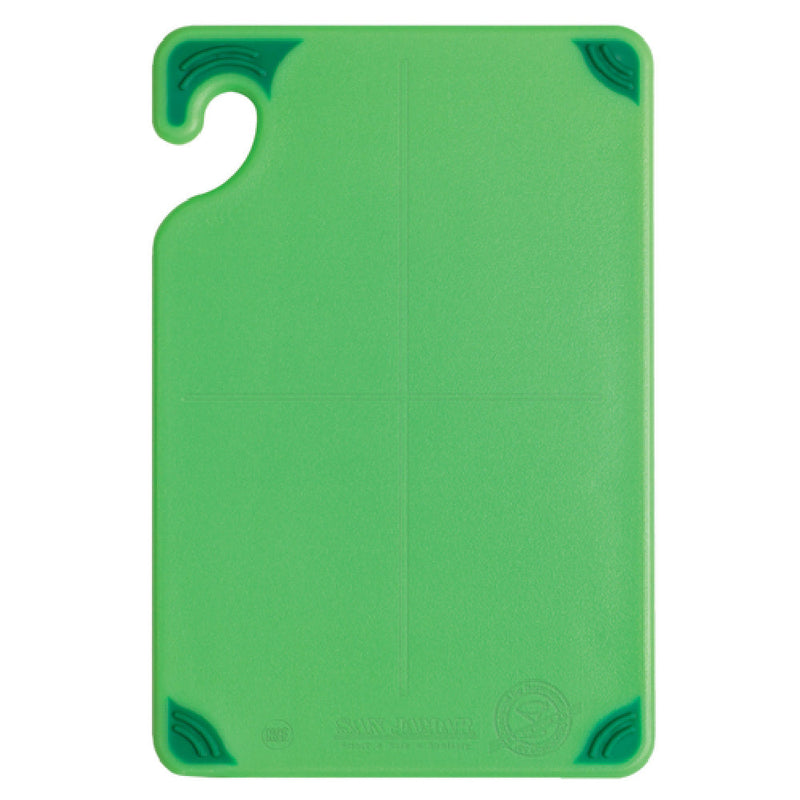 Carlisle CBG6938GN 6 Inch Green Saf-T-Grip Bar Cutting Board Dishwasher Safe