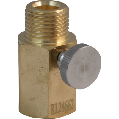 KegLand Deluxe Sodastream Cylinder Adapter w/ Pin Adjustment | CGA320 Male Thread x TR21-4 Female Thread | KL24662 - KL24662
