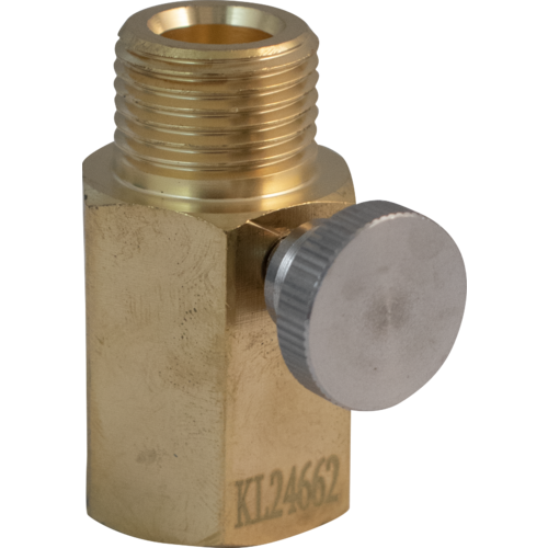 KegLand Deluxe Sodastream Cylinder Adapter w/ Pin Adjustment | CGA320 Male Thread x TR21-4 Female Thread | KL24662 - KL24662