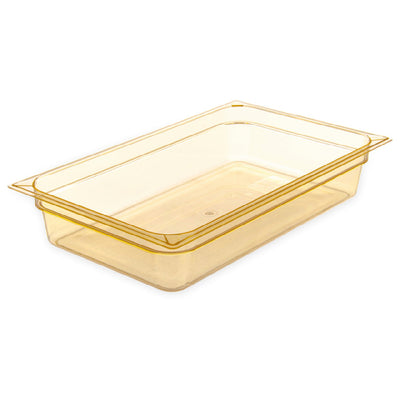 Carlisle 10401B13 20.75 Inch High Heat Food Pan 12.7 Quart Amber NSF