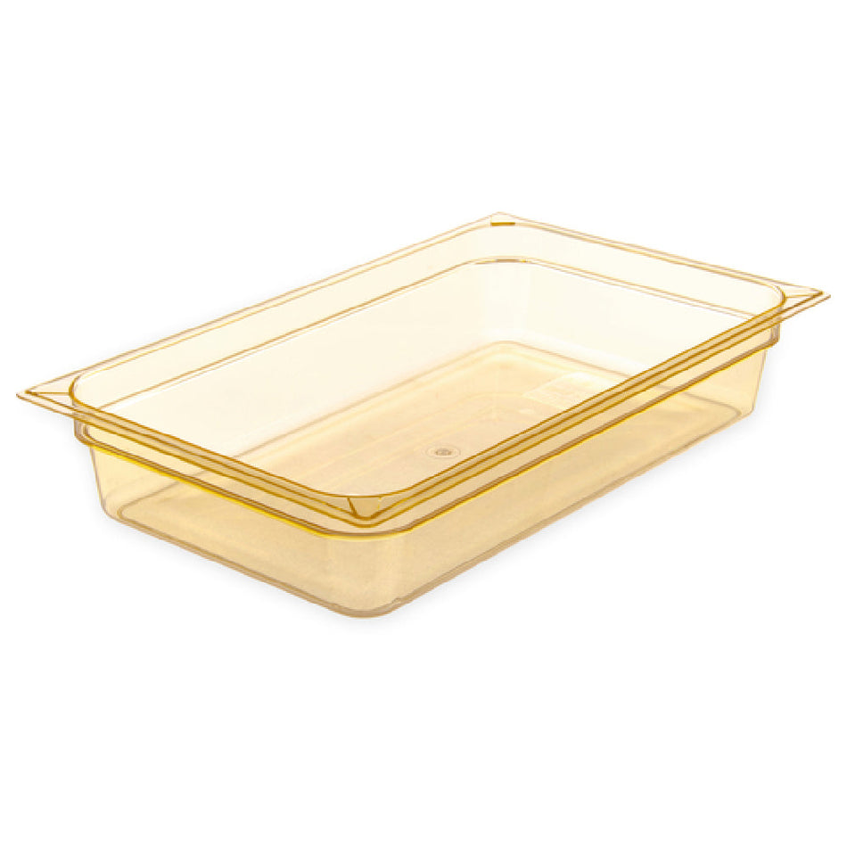 Carlisle 10401B13 20.75 Inch High Heat Food Pan 12.7 Quart Amber NSF