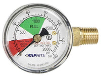 Taprite 0-2000 PSI Gas Gauge - Left Hand Thread