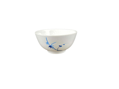 Thunder Group 5206BB 25 oz Rice Bowl Round Melamine Blue Bamboo