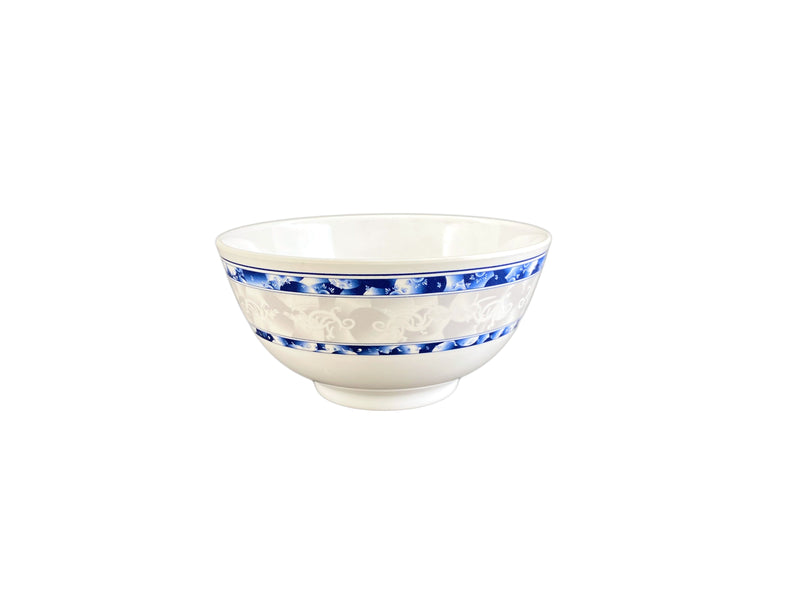 Thunder Group 5206DL 25 Oz Bowl Round Break-Resistant BPA Free Melamine Blue Dragon