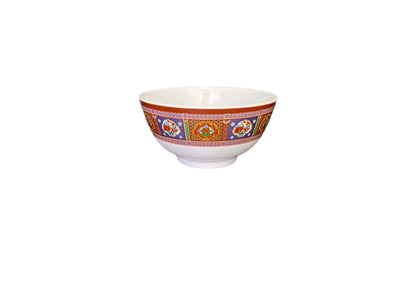 Thunder Group 5206TP 25 Oz Rice Bowl Round Break-Resistant Melamine Peacock
